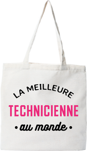 Tote bag coton recyclé la meilleure technicienne au monde