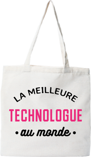 Tote bag coton recyclé la meilleure technologue au monde
