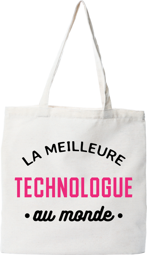 Tote bag coton recyclé la meilleure technologue au monde