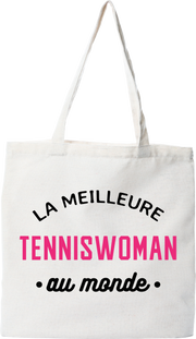 Tote bag coton recyclé la meilleure tenniswoman au monde