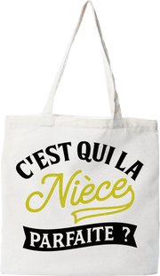 Tote bag coton recyclé la nièce parfaite