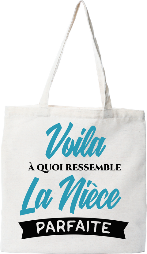 Tote bag coton recyclé la nièce parfaite 2