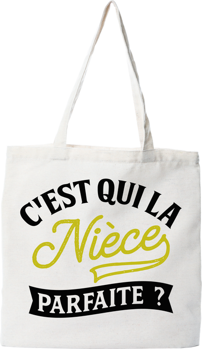 Tote bag coton recyclé la nièce parfaite