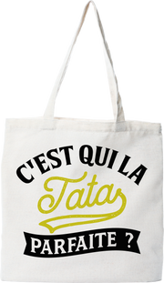 Tote bag coton recyclé la tata parfaite