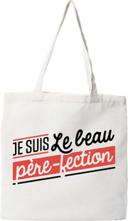 Tote bag coton recyclé le beau père-fection