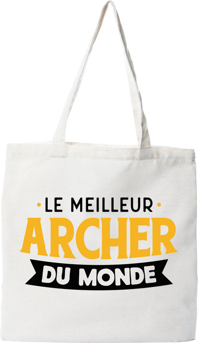 Tote bag coton recyclé le meilleur archer