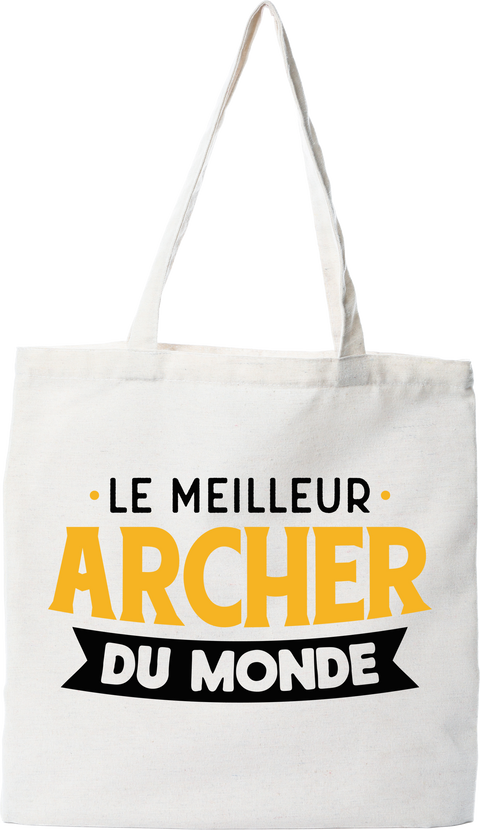 Tote bag coton recyclé le meilleur archer