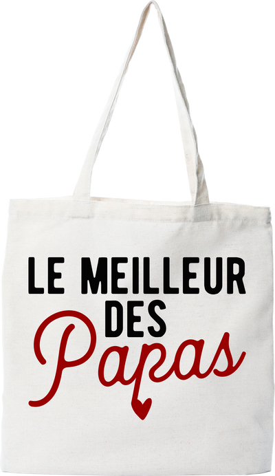 Tote bag coton recyclé le meilleur des papas