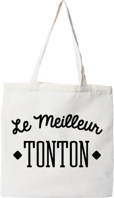 Tote bag coton recyclé le meilleur tonton