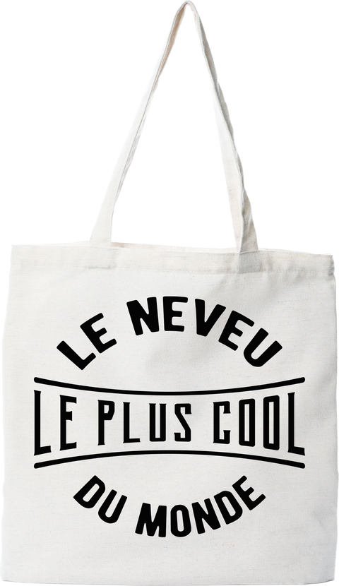 Tote bag coton recyclé le neveu le plus cool du monde