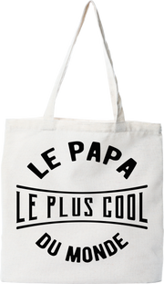 Tote bag coton recyclé le papa le plus cool du monde
