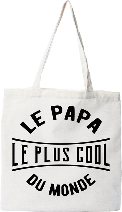 Tote bag coton recyclé le papa le plus cool du monde