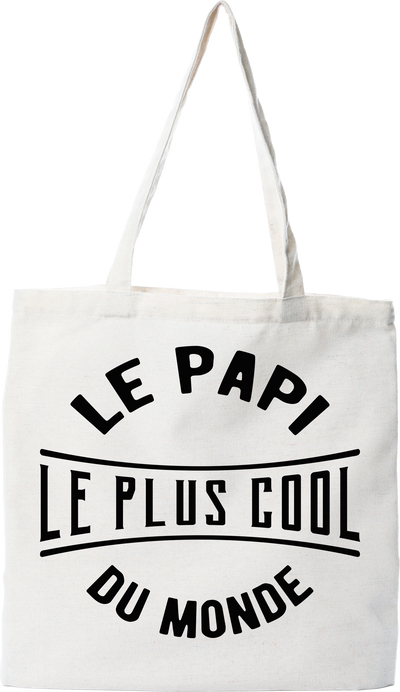 Tote bag coton recyclé le papi le plus cool du monde