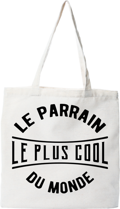 Tote bag coton recyclé le parrain le plus cool du monde