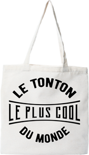 Tote bag coton recyclé le tonton le plus cool du monde