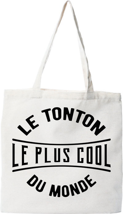 Tote bag coton recyclé le tonton le plus cool du monde