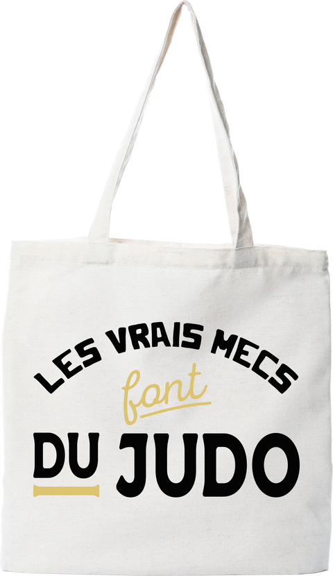 Tote bag coton recyclé les mecs font du judo