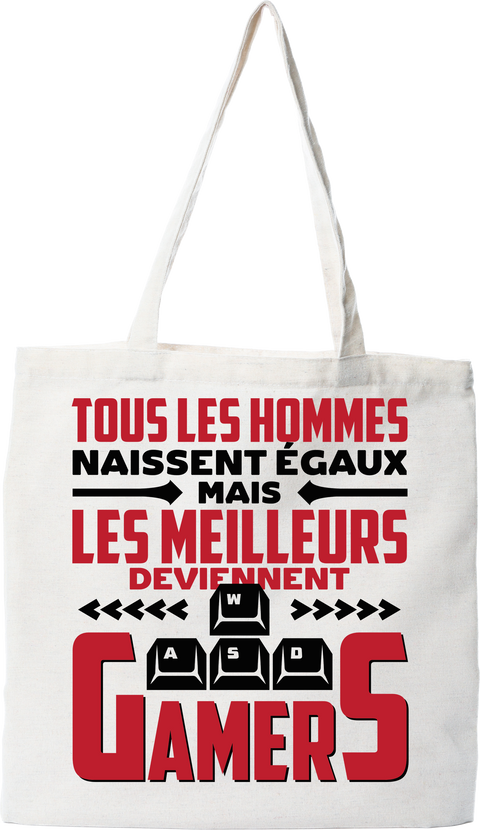 Tote bag coton recyclé les meilleurs deviennent gamers