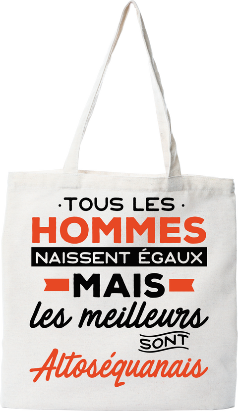 Tote bag coton recyclé les meilleurs sont altosequanais