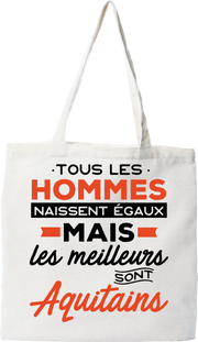 Tote bag coton recyclé les meilleurs sont aquitains