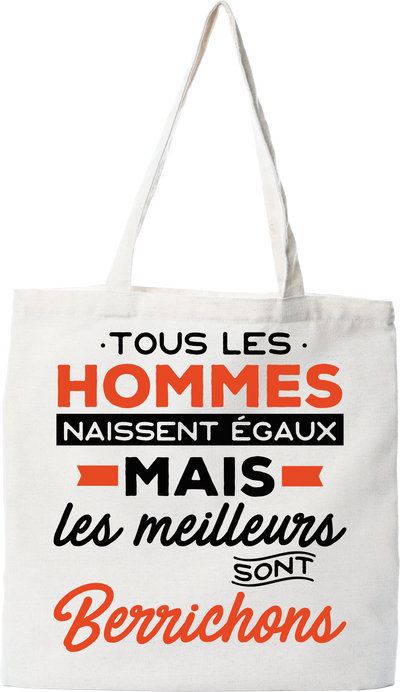 Tote bag coton recyclé les meilleurs sont berrichons