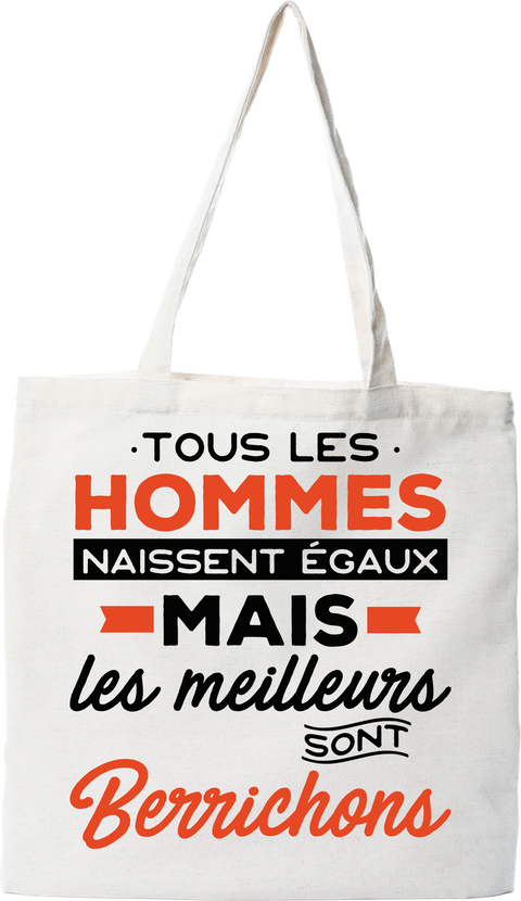 Tote bag coton recyclé les meilleurs sont berrichons