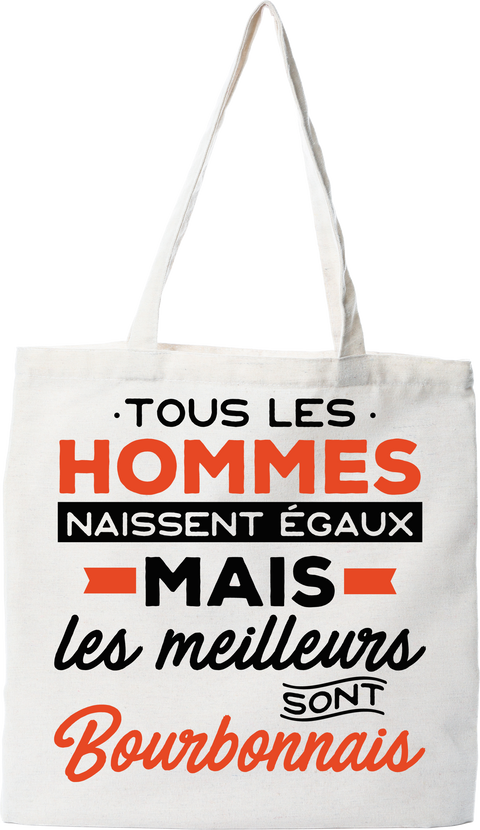 Tote bag coton recyclé les meilleurs sont bourbonnais