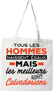 Tote bag coton recyclé les meilleurs sont calvadosiens