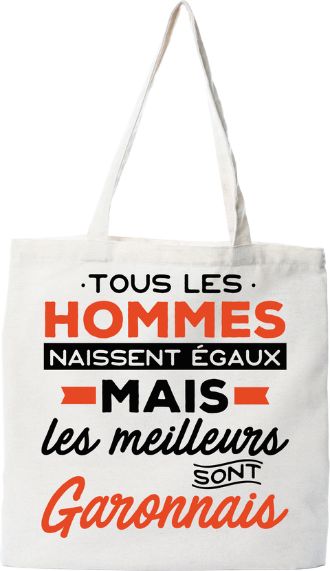 Tote bag coton recyclé les meilleurs sont garonnais