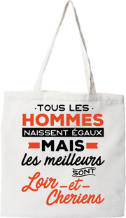 Tote bag coton recyclé les meilleurs sont loir et cheriens