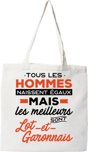 Tote bag coton recyclé les meilleurs sont lot et garonnais