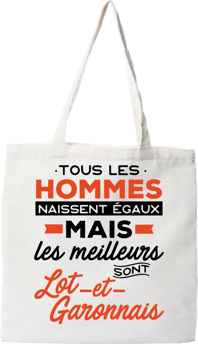 Tote bag coton recyclé les meilleurs sont lot et garonnais