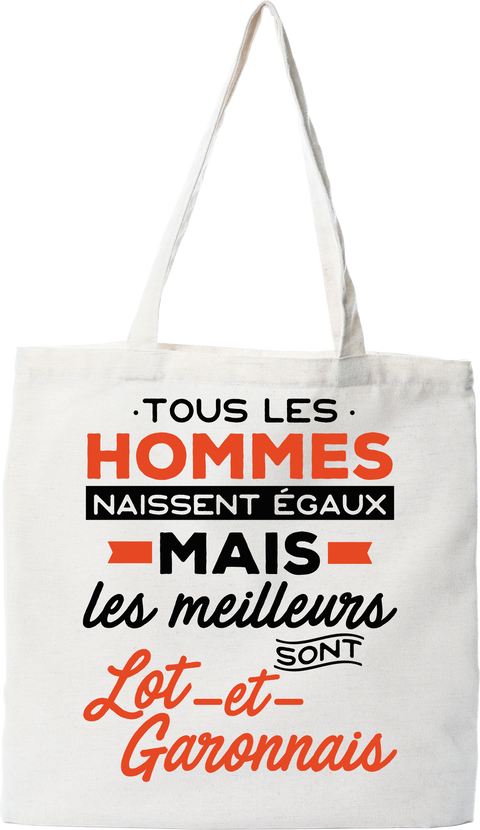 Tote bag coton recyclé les meilleurs sont lot et garonnais