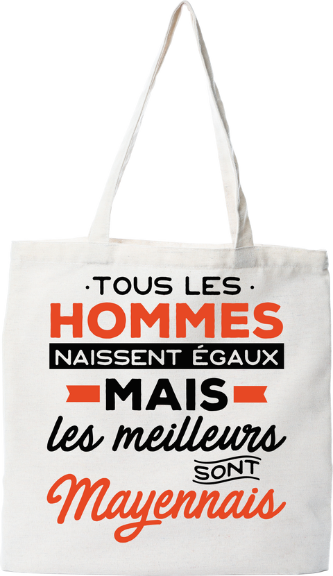 Tote bag coton recyclé les meilleurs sont mayennais