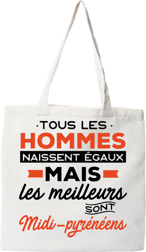 Tote bag coton recyclé les meilleurs sont midi pyreneens
