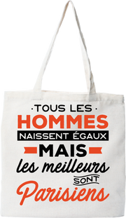 Tote bag coton recyclé les meilleurs sont parisiens