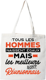 Tote bag coton recyclé les meilleurs sont reunionnais