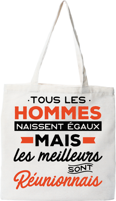 Tote bag coton recyclé les meilleurs sont reunionnais