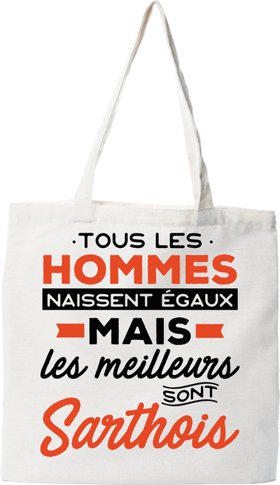 Tote bag coton recyclé les meilleurs sont sarthois
