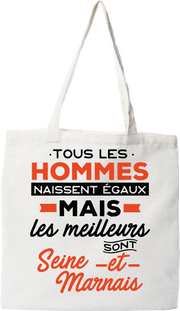 Tote bag coton recyclé les meilleurs sont seine et marnais