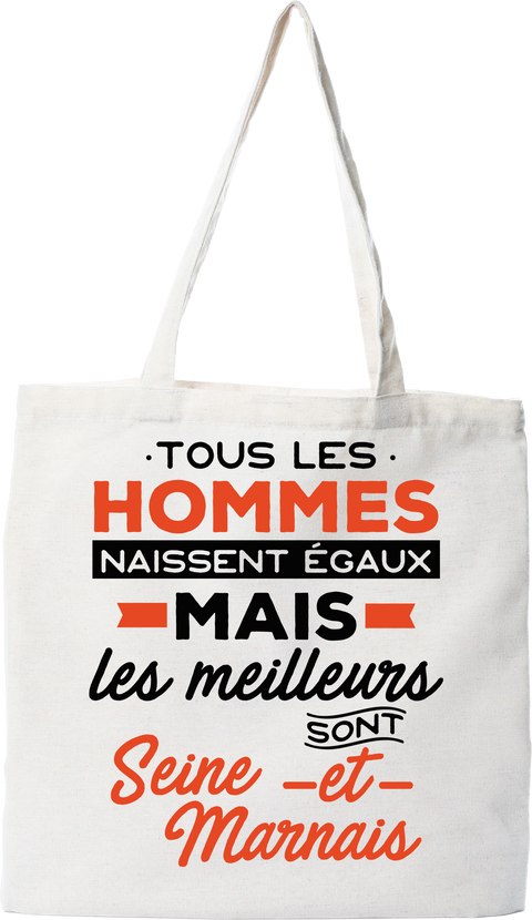 Tote bag coton recyclé les meilleurs sont seine et marnais