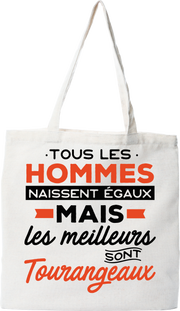 Tote bag coton recyclé les meilleurs sont tourangeaux