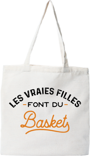 Tote bag coton recyclé les vraies font du basket