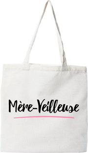 Tote bag coton recyclé mère-veilleuse