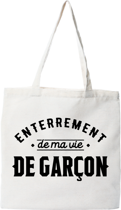 Tote bag coton recyclé ma vie de garçon 2