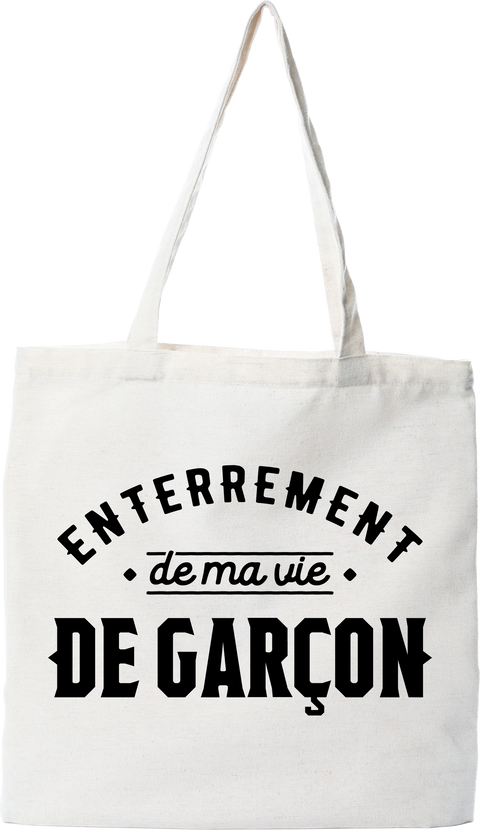 Tote bag coton recyclé ma vie de garçon 2