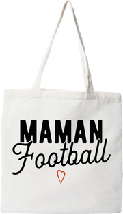 Tote bag coton recyclé maman football