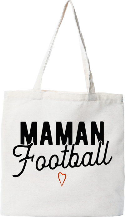 Tote bag coton recyclé maman football