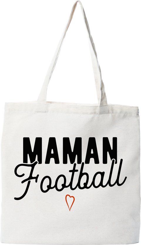 Tote bag coton recyclé maman football