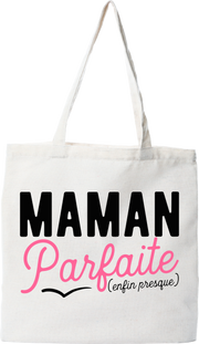 Tote bag coton recyclé maman parfaite